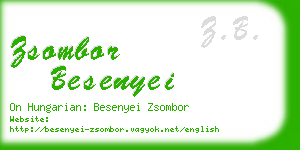 zsombor besenyei business card
